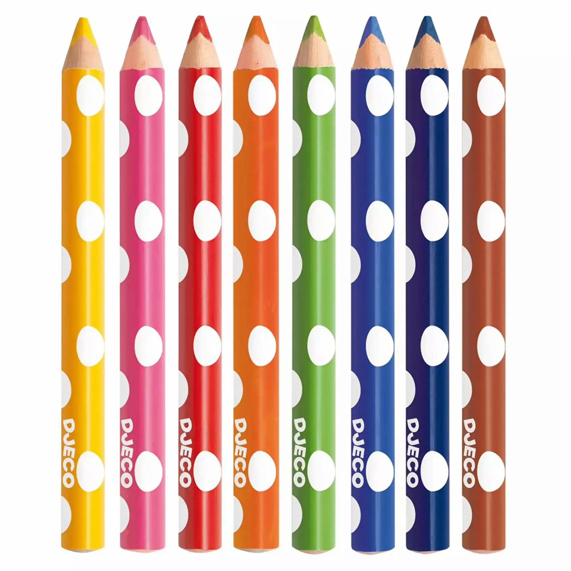 DJECO 8 dicke Buntstifte*Kinder Malen & Kneten