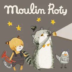Moulin Roty 3 Disketten "Die Schnurrbärte" für Projektionsleuchte*Kinder Spielzeug Ab 4 Jahren