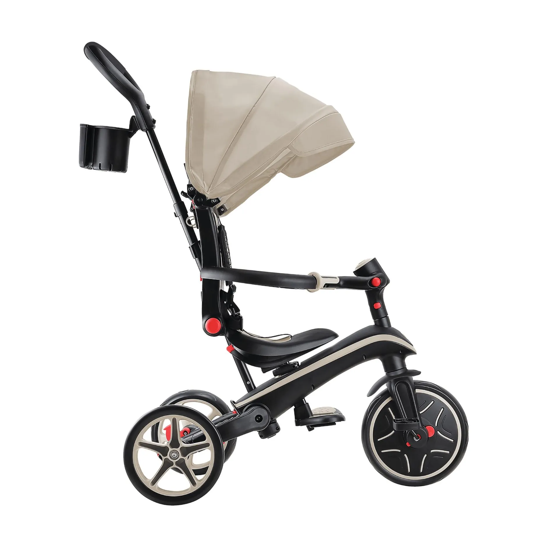 GLOBBER 4 in 1 Explorer Trike Taupe faltbar*Kinder Kinderfahrzeuge