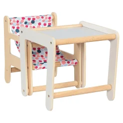 goki 2 in 1 Puppenhochstuhl mit Tisch*Kinder Puppen & Puppenwagen|Spielzeug Ab 3 Jahren