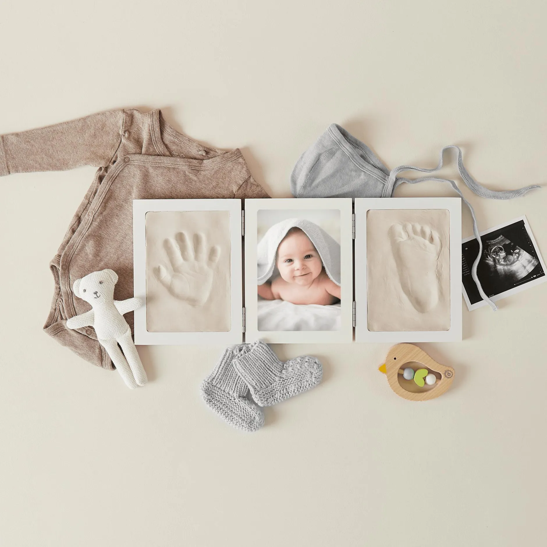 bieco Abdruckset mit Bilderrahmen*Kinder Malen & Kneten