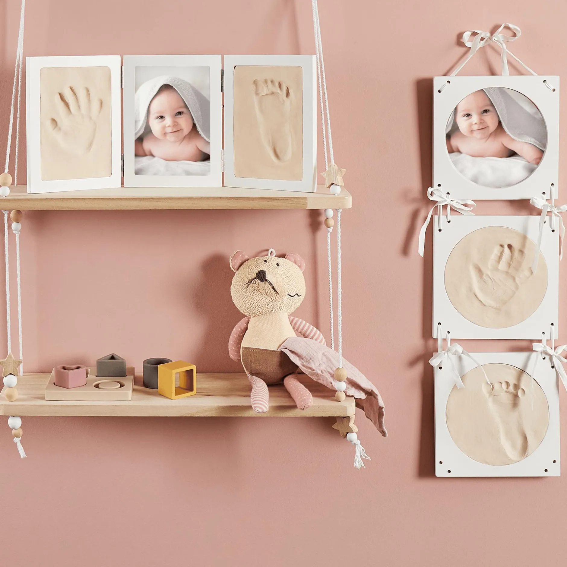 bieco Abdruckset mit Hängebilderrahmen*Kinder Malen & Kneten