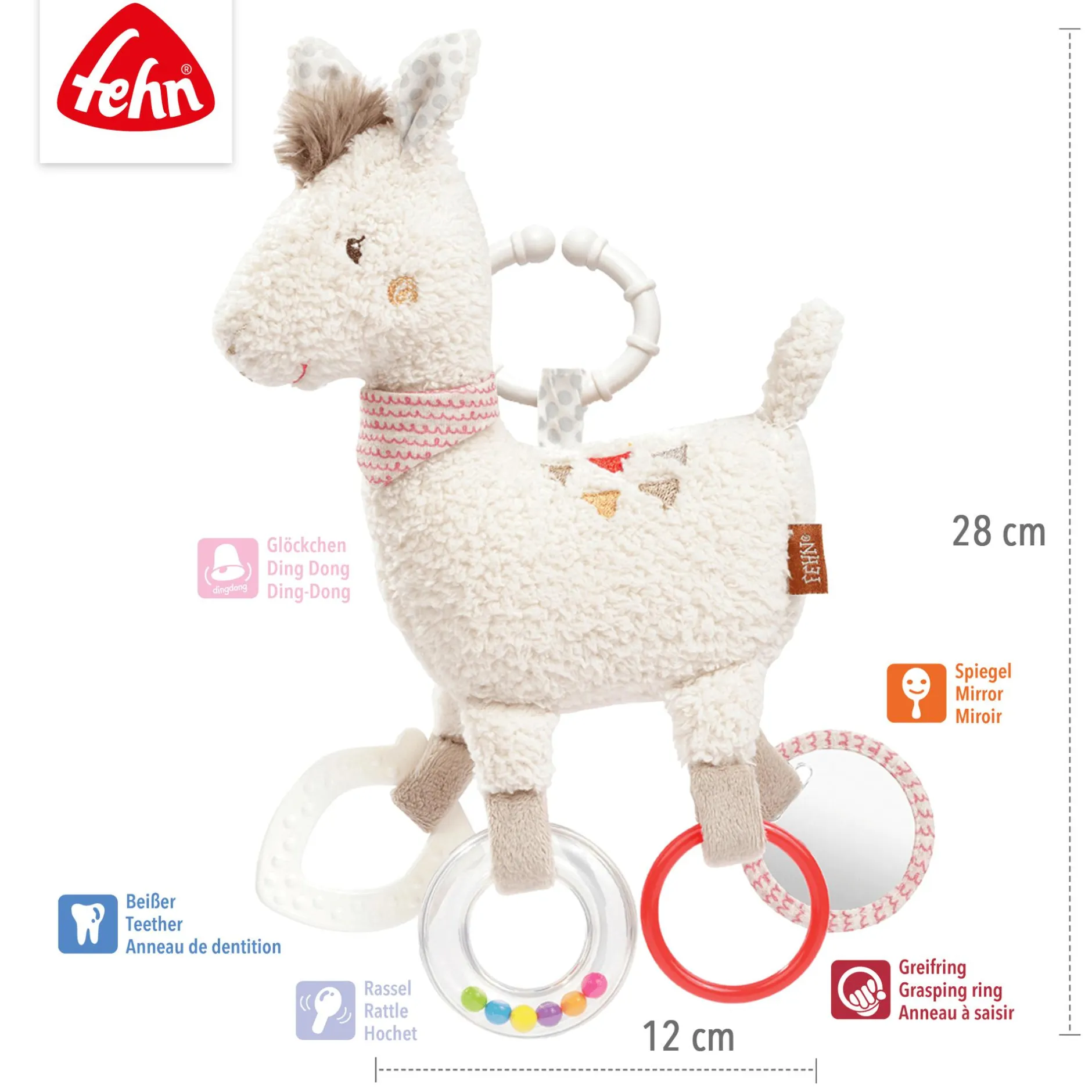fehn Activity Lama mit Ring* Kuscheltiere