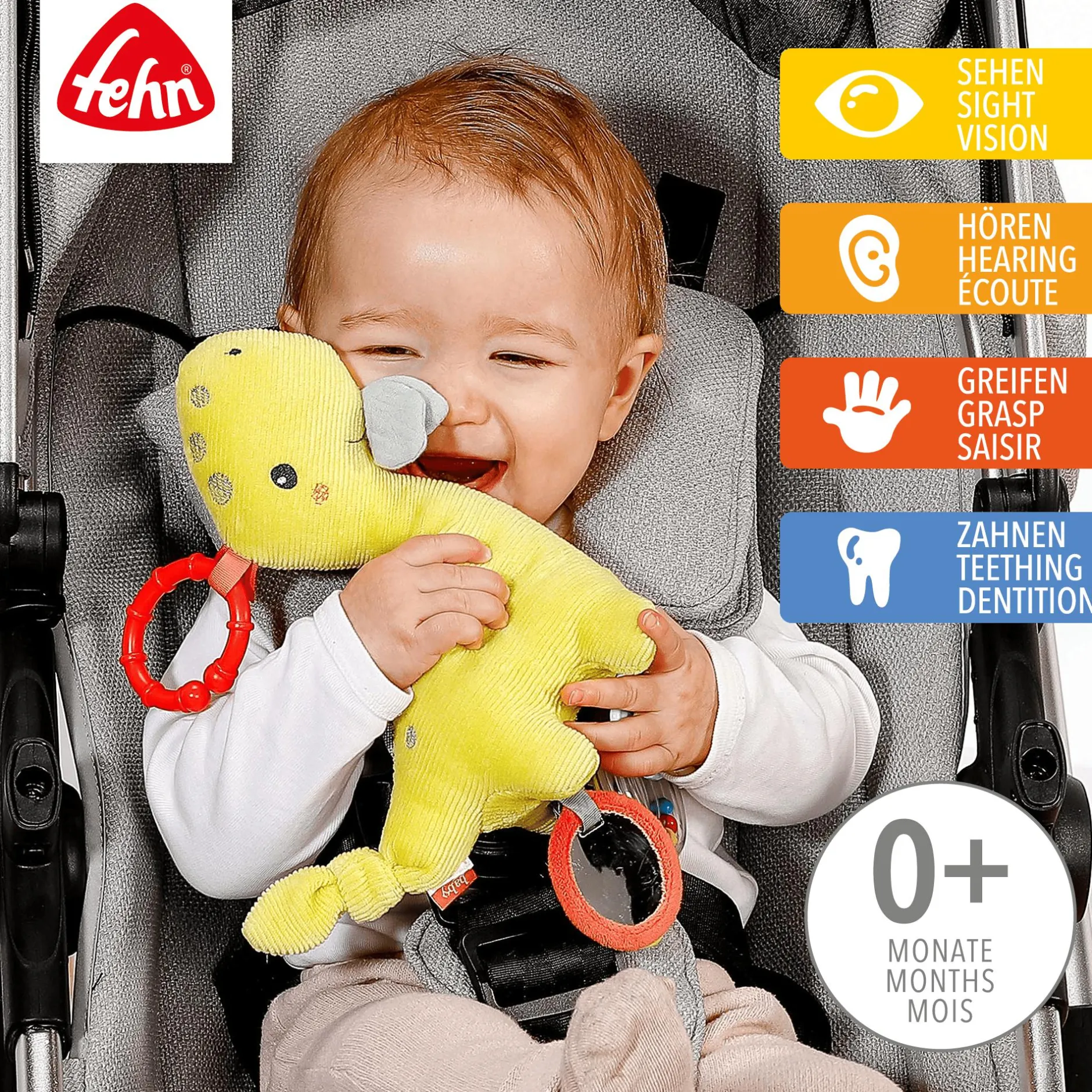 fehn Activity-Dino*Kinder Kinderwagen Zubehör|Rasseln & Greiflinge