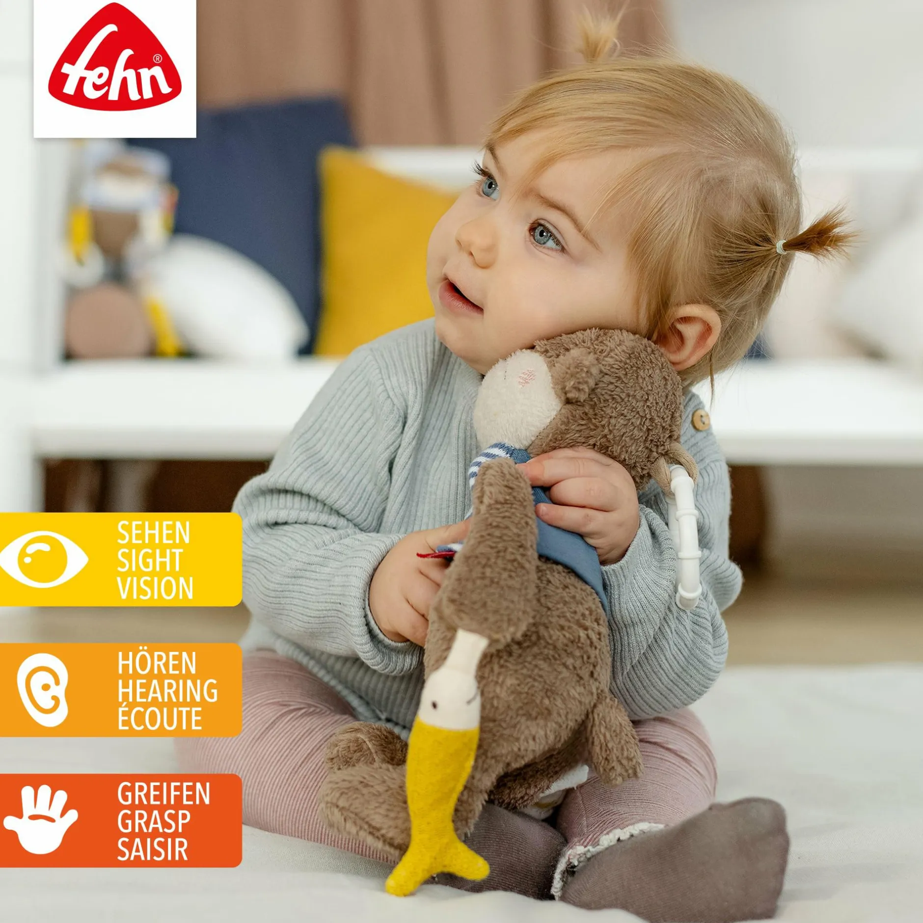 fehn Activity-Otter Theo* Knisterspielzeug & Knistertücher|Rasseln & Greiflinge