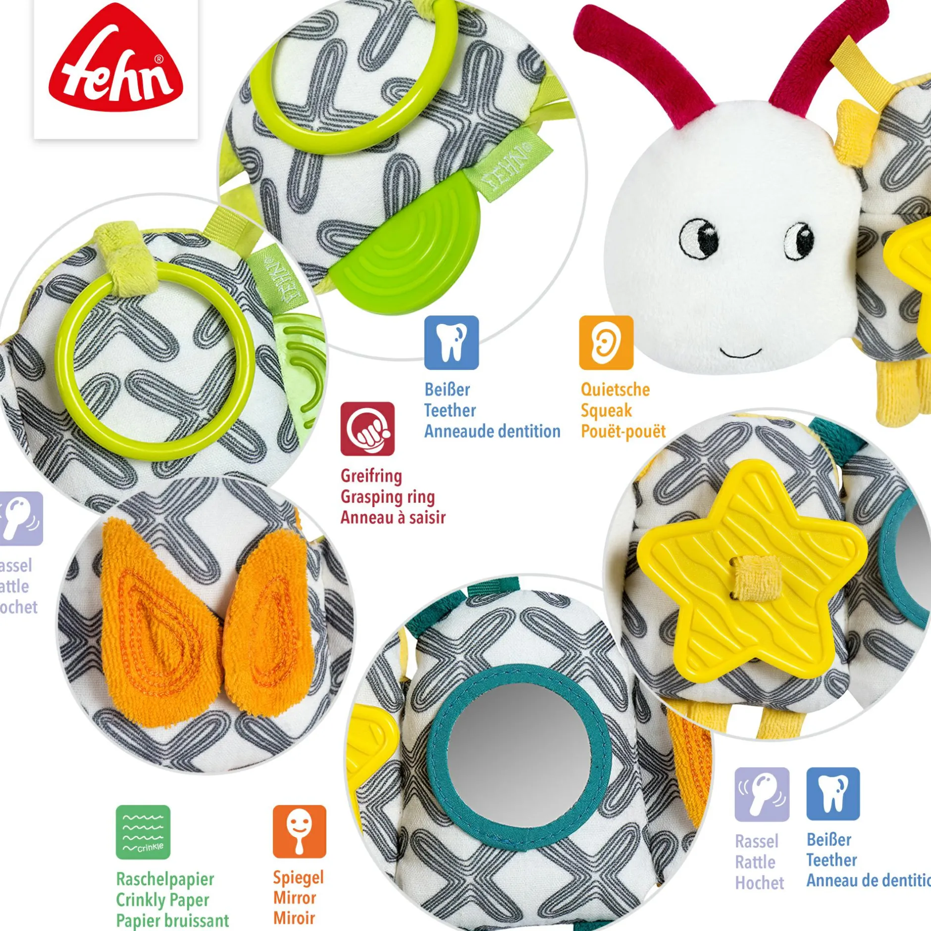 fehn Activity-Raupe* Kuscheltiere
