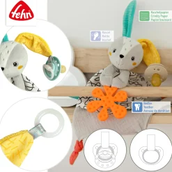 fehn Activity-Schmusetuch Hase* Spieluhren|Schmusetücher