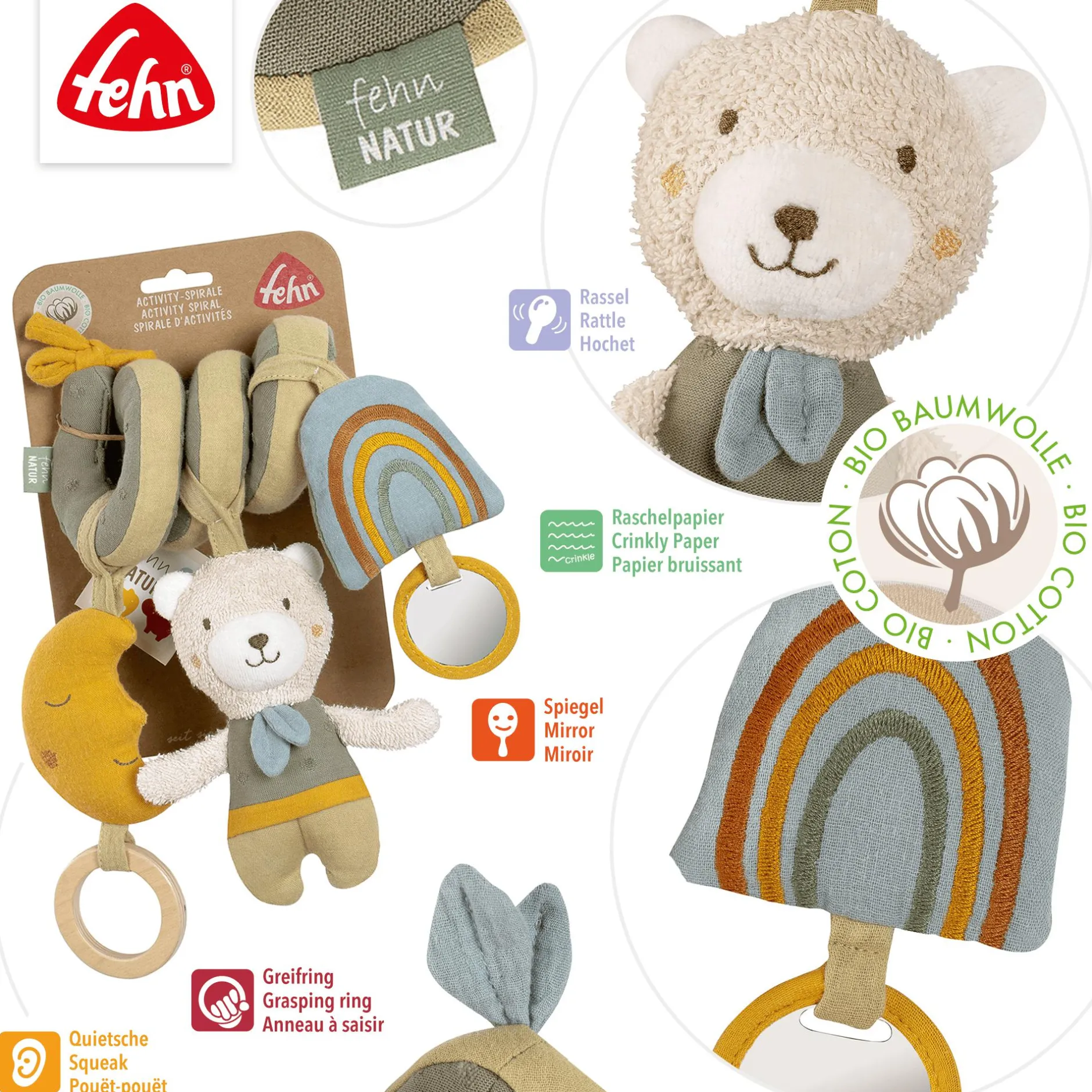 fehn Activity-Spirale Bär* Kuscheltiere