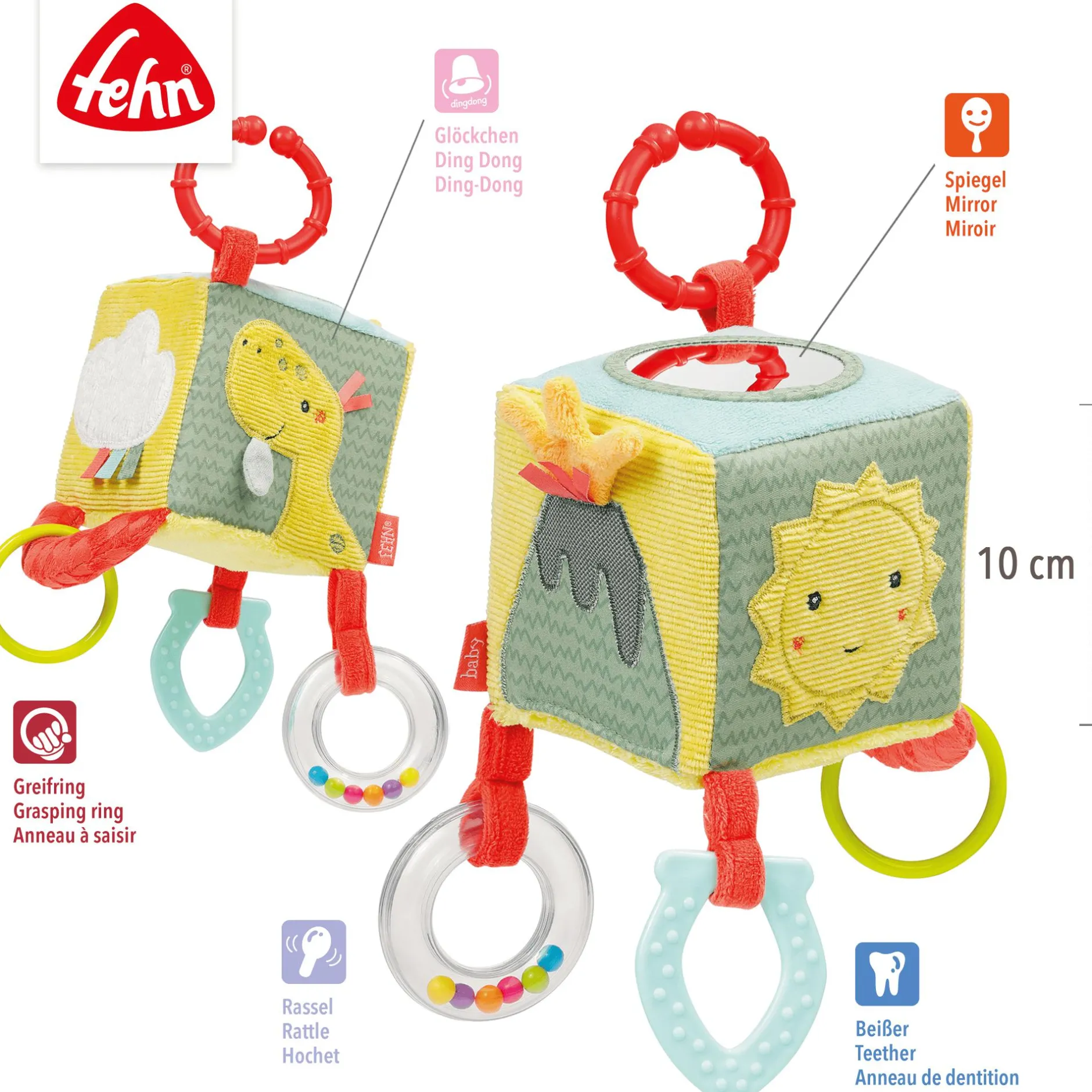 fehn Activity-Würfel Happy Dino* Kuscheltiere