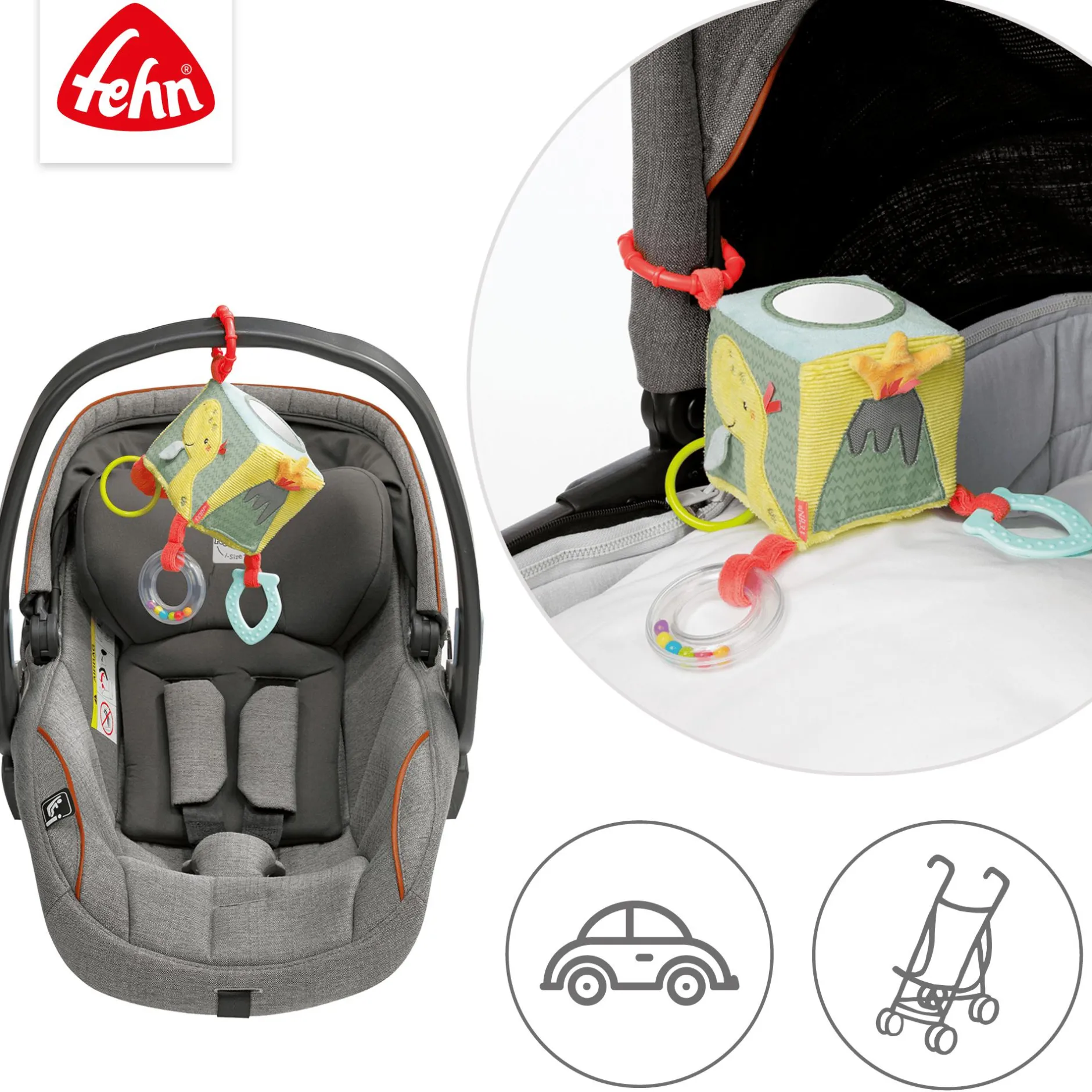 fehn Activity-Würfel Happy Dino* Kuscheltiere