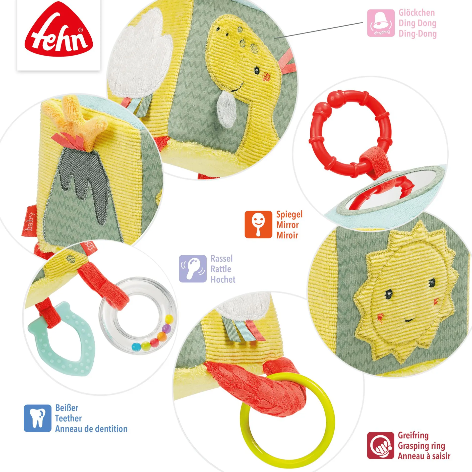 fehn Activity-Würfel Happy Dino* Kuscheltiere