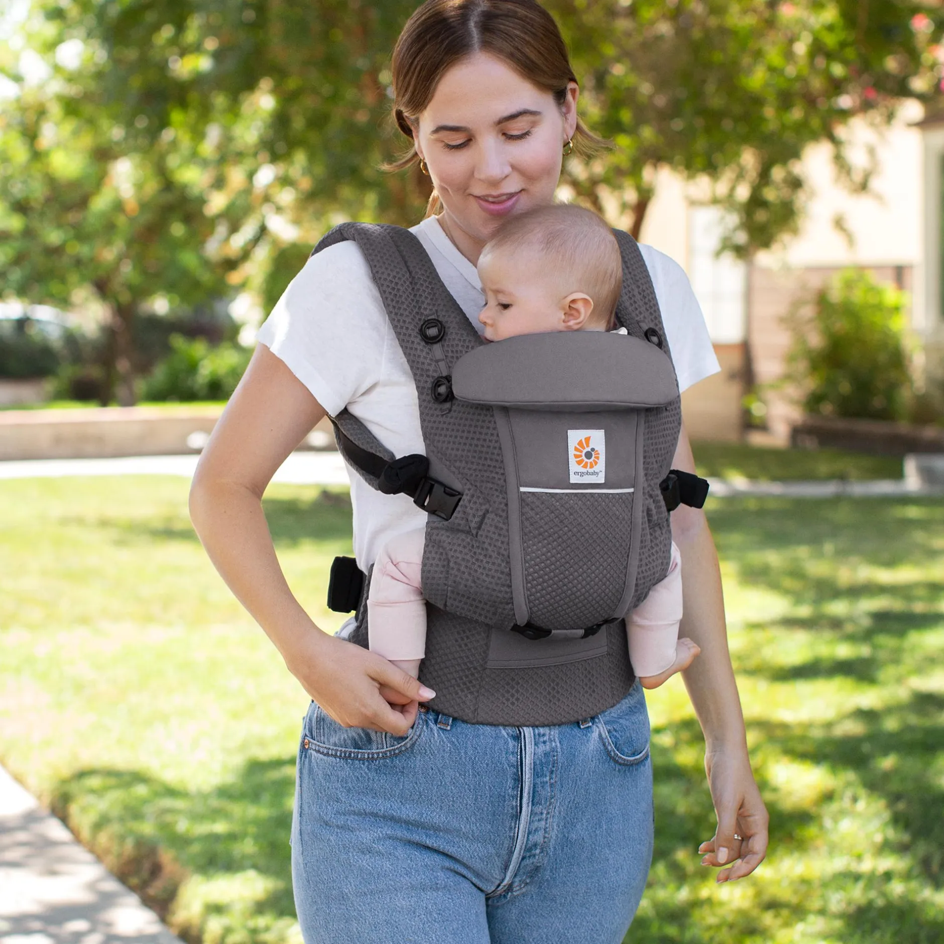 ERGObaby Adapt SoftFlex Mesh Graphite Grey* Babytragen