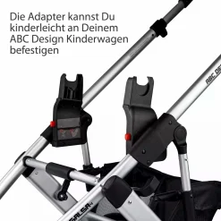 ABC DESIGN Adapter Maxi-Cosi / Cybex / Kiddy / Joie / BeSafe*Kinder Kinderwagen Zubehör