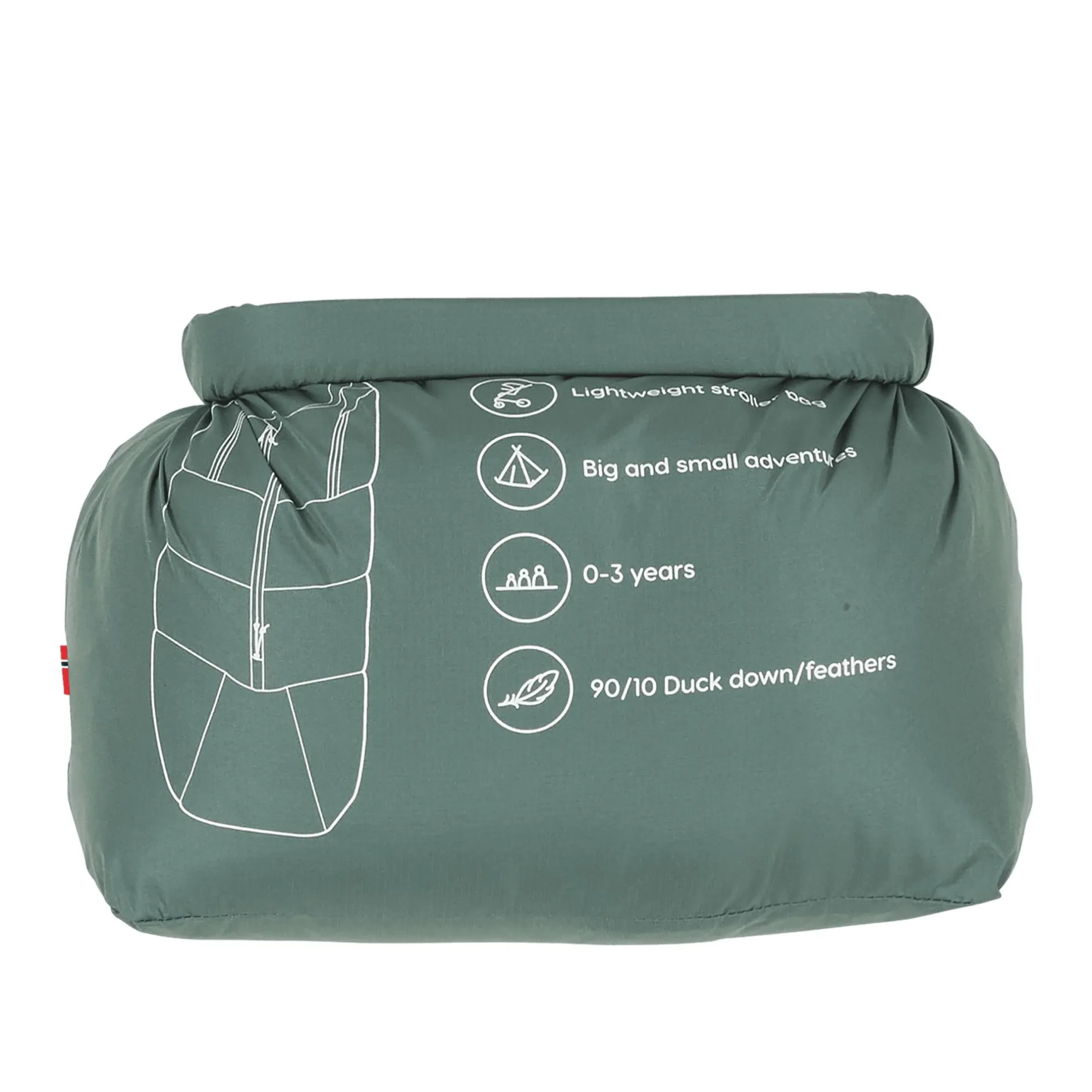 VOKSI Adventure Dark Sea Green*Kinder Kinderwagen Zubehör