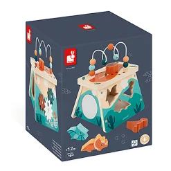 Janod Aktivitäten-Würfel Dino*Kinder Lernspielzeug|Holzspielzeug