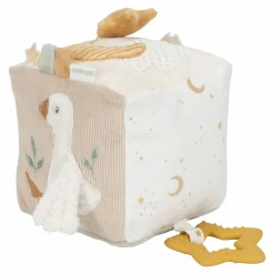 LITTLE DUTCH Aktivitäten-Würfel Newborn Naturals* Kuscheltiere|Spielwürfel