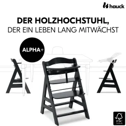 hauck Alpha+ Black* Treppenhochstühle