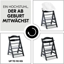 hauck Alpha+ Black* Treppenhochstühle