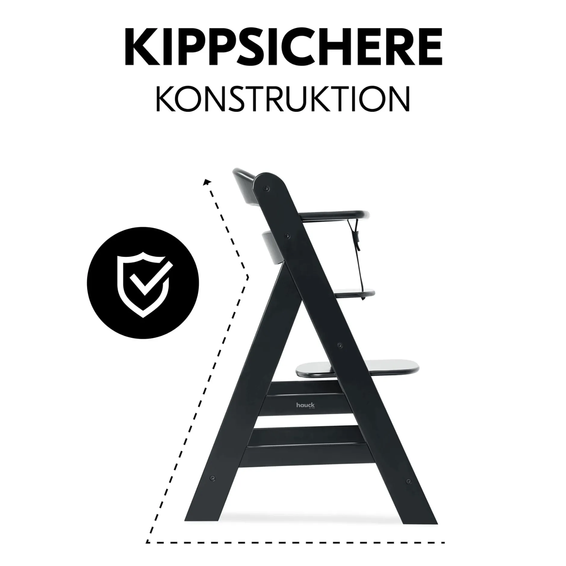 hauck Alpha+ Black* Treppenhochstühle