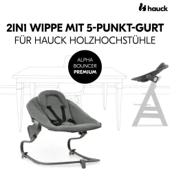 hauck Alpha Bouncer Premium Dark Grey* Hochstuhl Zubehör|Wippen