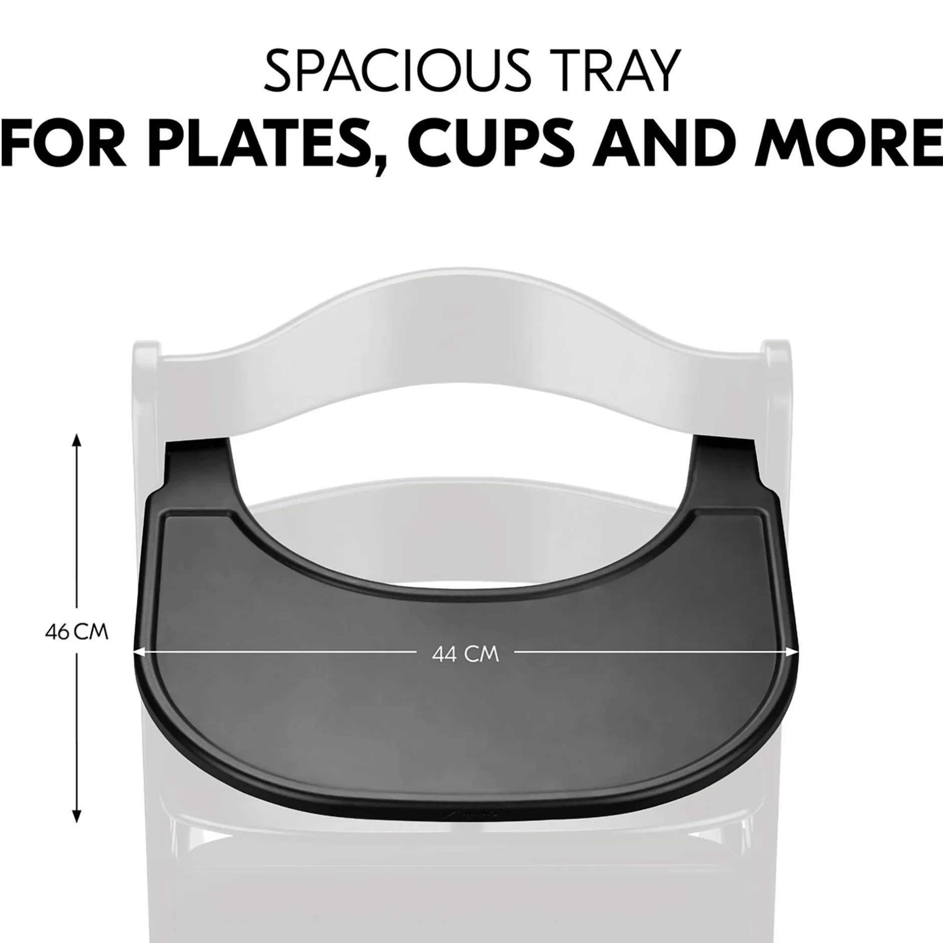 hauck Alpha Click Tray Black* Hochstuhl Zubehör|Treppenhochstühle