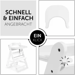 hauck Alpha Click Tray White* Hochstuhl Zubehör