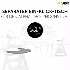 hauck Alpha Click Tray White* Hochstuhl Zubehör