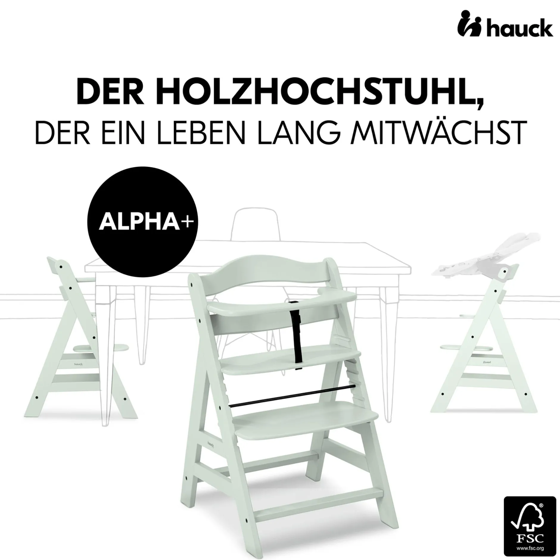 hauck Alpha+ Mint* Treppenhochstühle