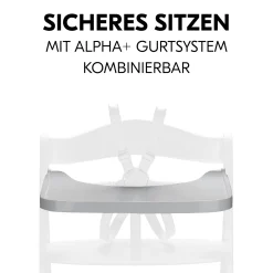 hauck Alpha Wooden Tray Grey* Hochstuhl Zubehör