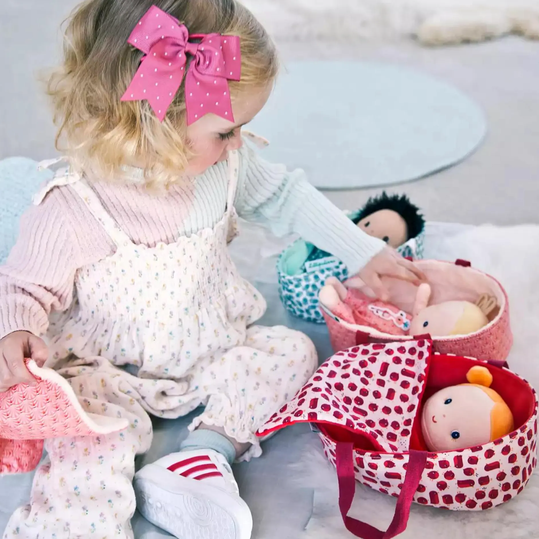 Lilliputiens Anais Babypuppe mit Tragekorb*Kinder Puppen & Puppenwagen|Kuscheltiere