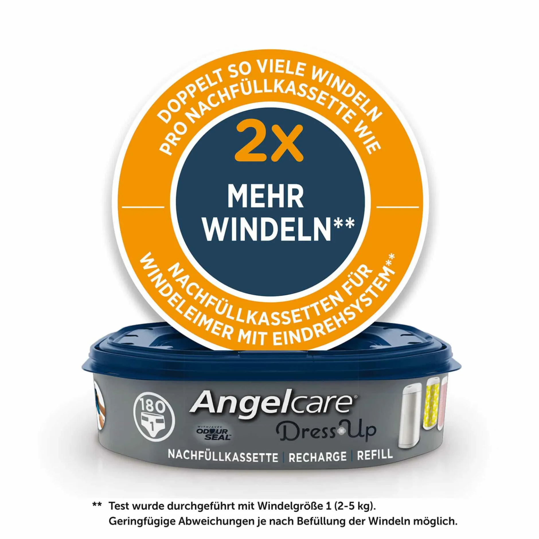 Angelcare ® Nachfüllkassetten XL* Windeleimer