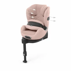 cybex PLATINUM Anoris T2 i-Size Plus Peach*Kinder Kindersitze Isofix|Kindersitze 9-18 Kg, Gruppe 1