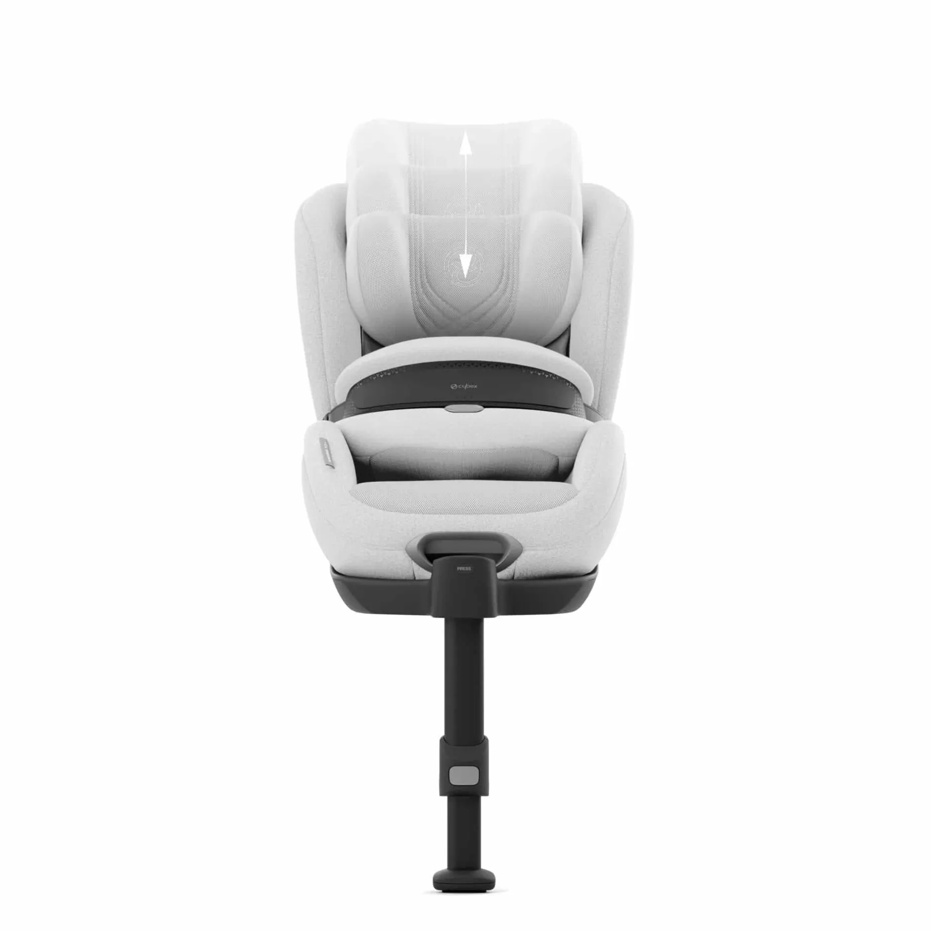 cybex PLATINUM Anoris T2 i-Size Plus Platinum White*Kinder Kindersitze Isofix|Kindersitze 9-18 Kg, Gruppe 1