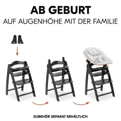 hauck Arketa Beech Blackwashed* Treppenhochstühle