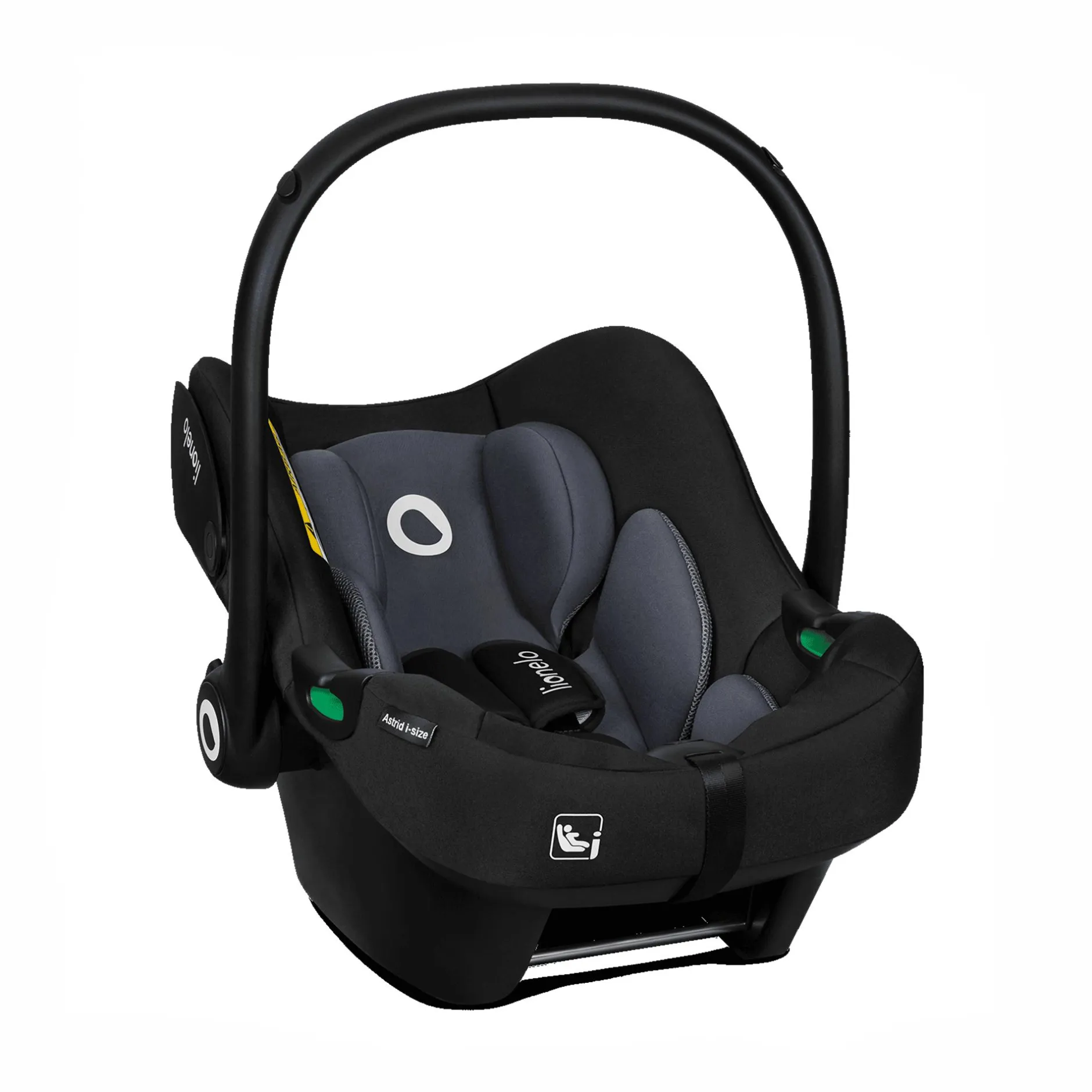 lionelo Astrid i-Size Black Grey*Kinder Babyschalen 0-13 Kg, Gruppe 0+