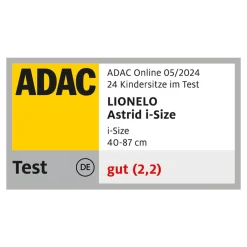 lionelo Astrid i-Size Black Grey*Kinder Babyschalen 0-13 Kg, Gruppe 0+