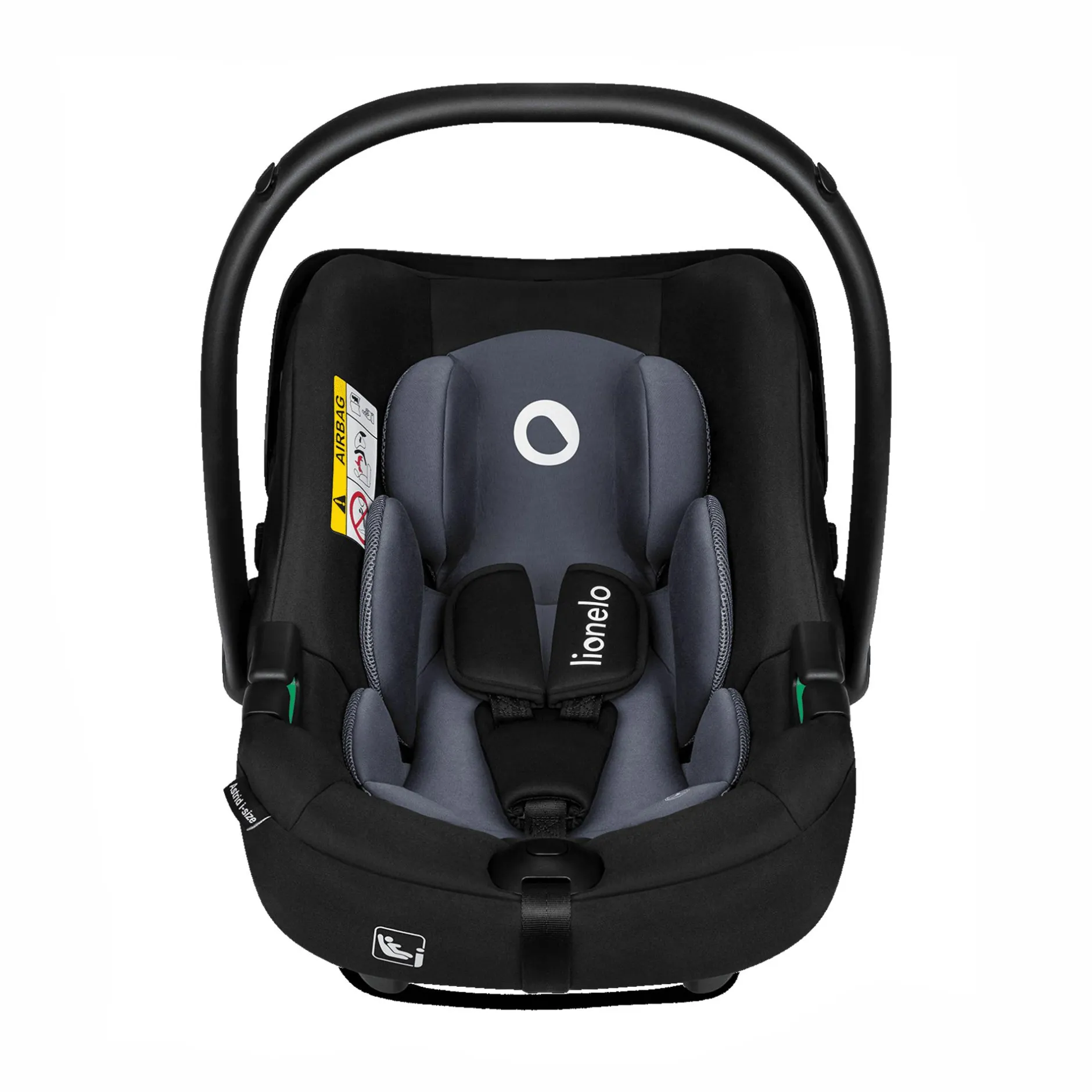 lionelo Astrid i-Size Black Grey*Kinder Babyschalen 0-13 Kg, Gruppe 0+