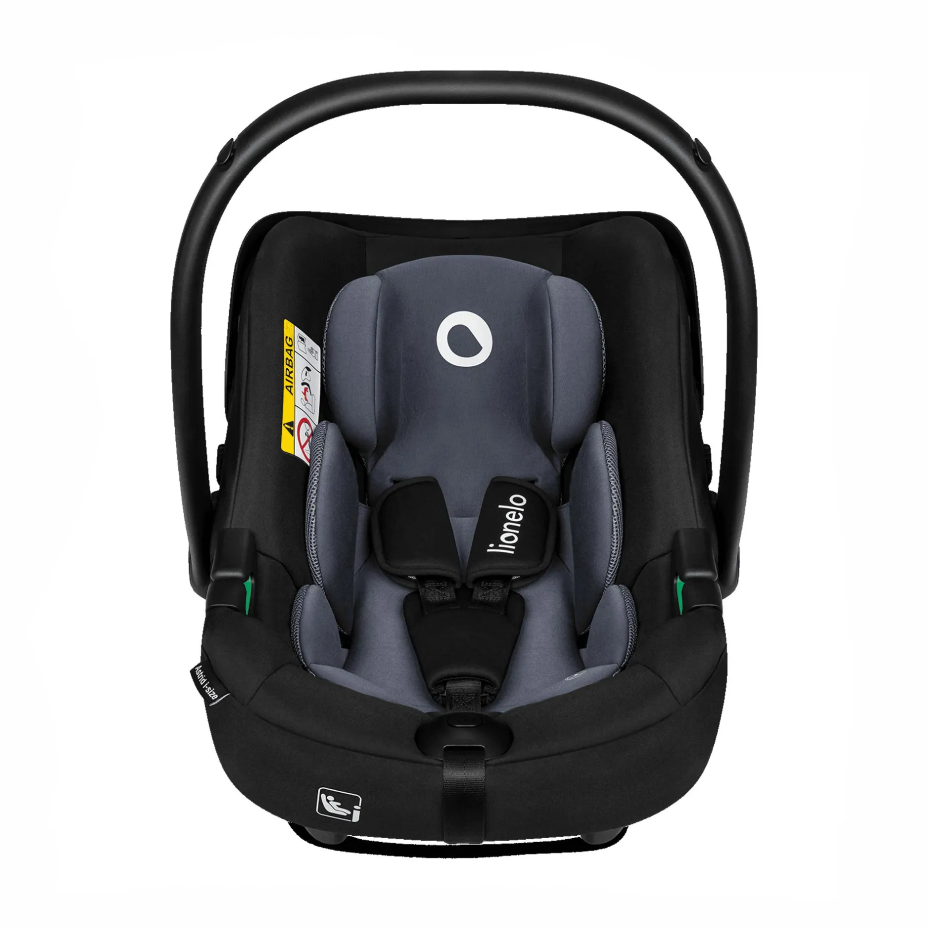 lionelo Astrid i-Size Black Grey*Kinder Babyschalen 0-13 Kg, Gruppe 0+