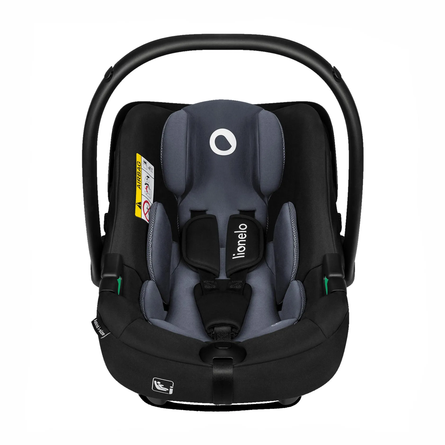 lionelo Astrid i-Size Black Grey*Kinder Babyschalen 0-13 Kg, Gruppe 0+