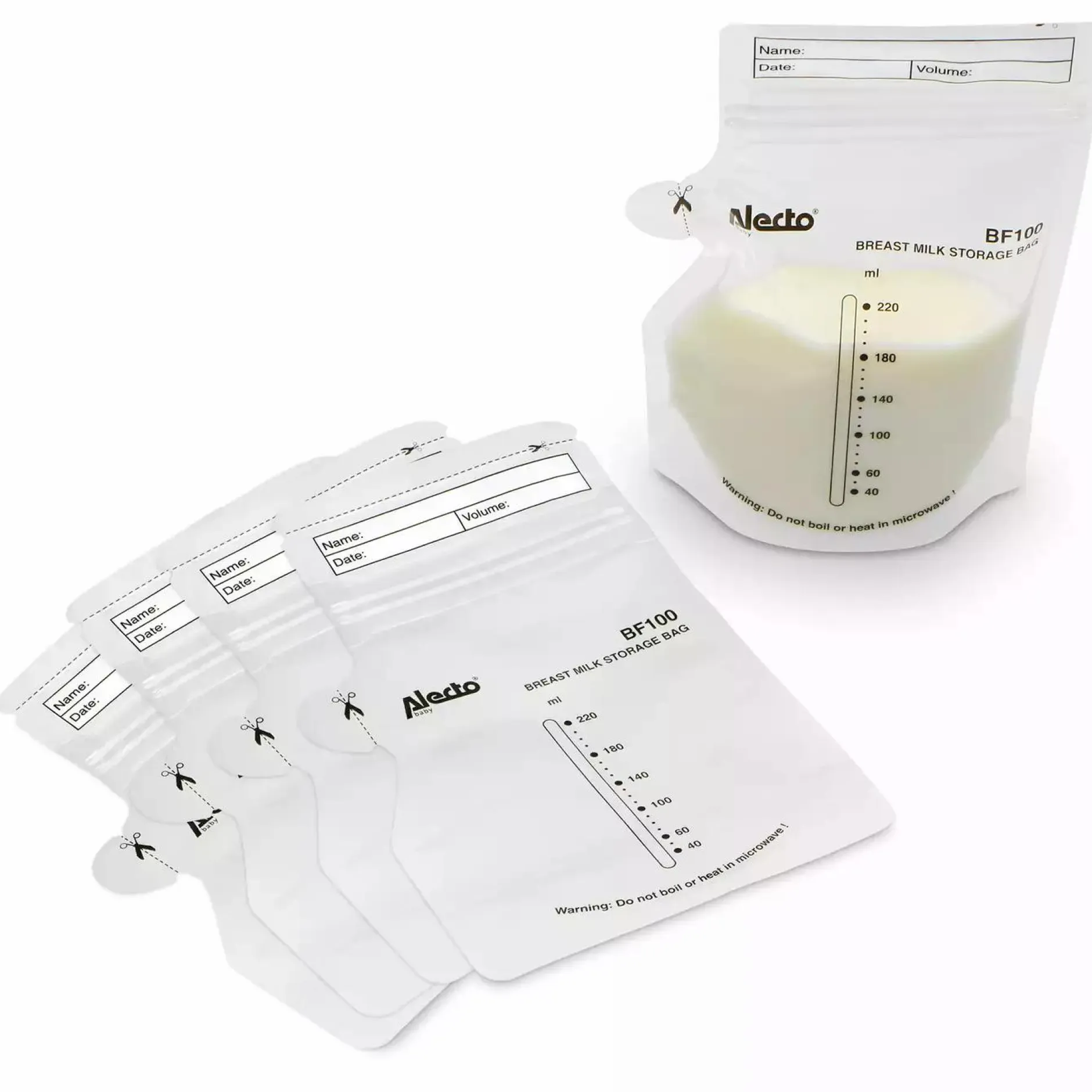 Alecto baby Aufbewahrungsbeutel für Muttermilch* Flaschen & Sauger
