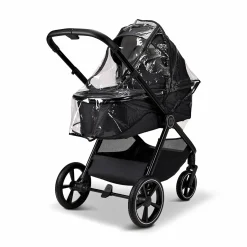 MOON AURA 2 in 1 Kombi-Kinderwagen Onyx mit Babyschale Cosmo 2.0*Kinder Kinderwagen Komplettsets