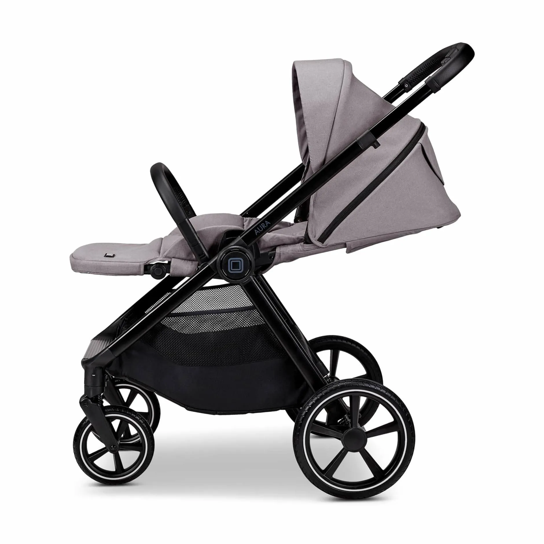 MOON AURA 2 in 1 Kombi-Kinderwagen Stone mit Babyschale Cosmo 2.0*Kinder Kinderwagen Komplettsets