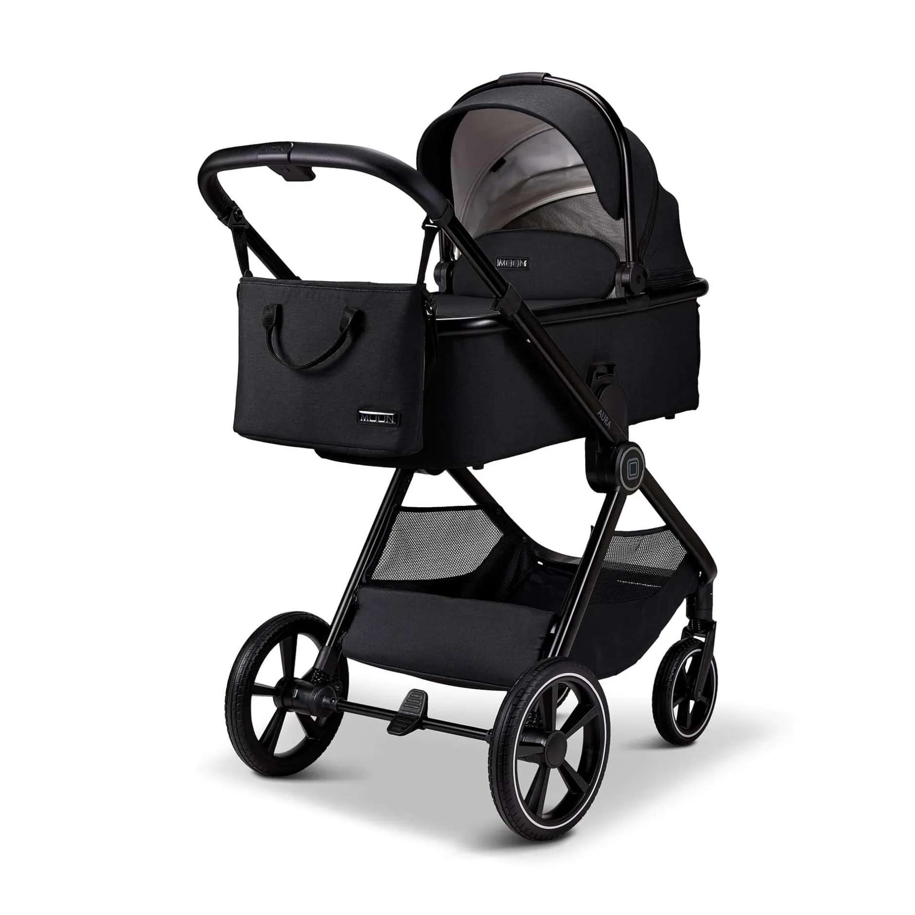 MOON AURA Onyx*Kinder Kombi-Kinderwagen