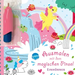 Arena Ausmalen mit dem magischen Pinsel - Einhörner*Kinder Kinderbücher|Spielzeug Ab 3 Jahren