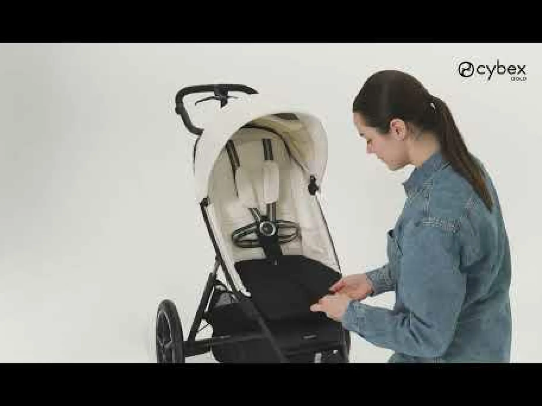 cybex Avi Spin Moon Black*Kinder Kombi-Kinderwagen
