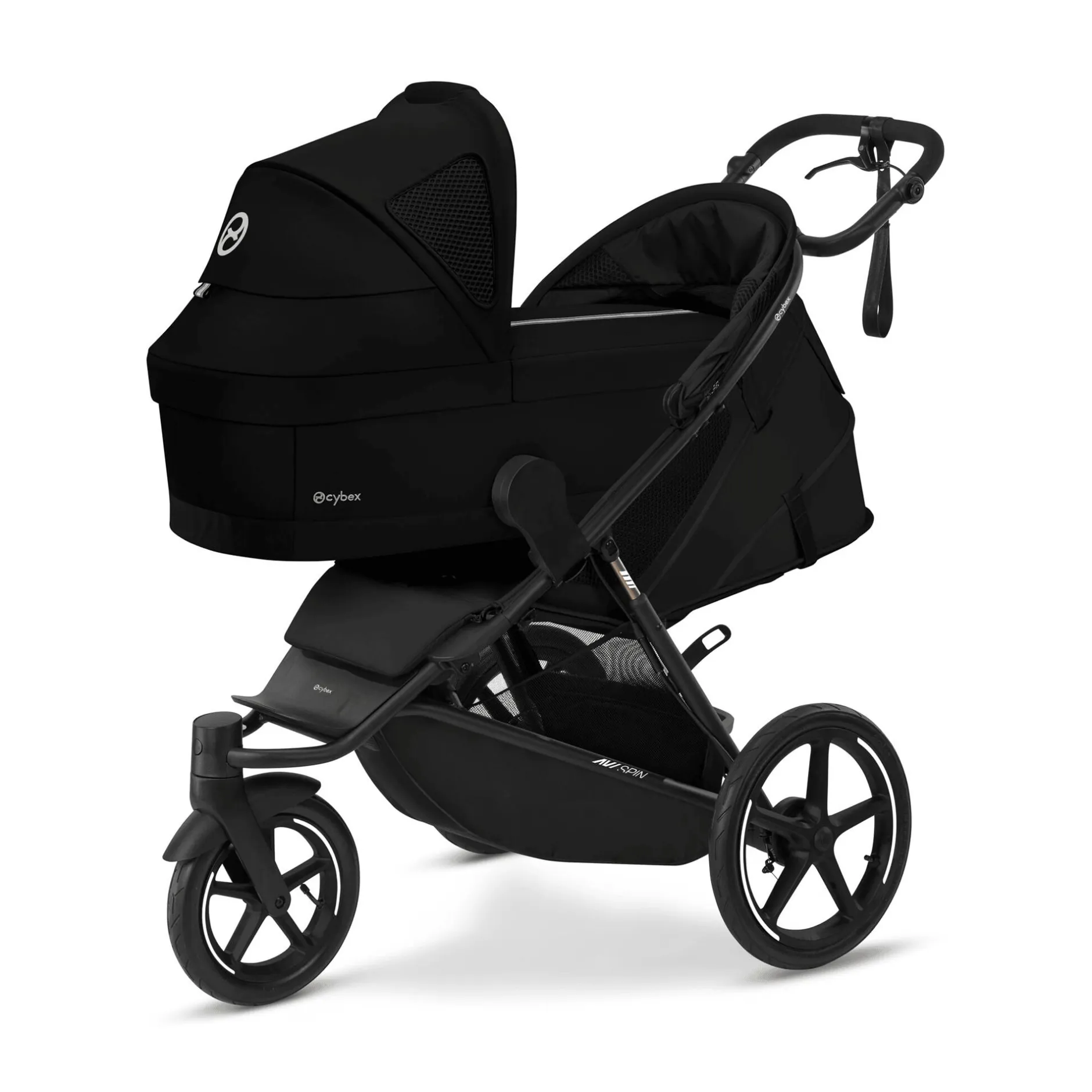 cybex Avi Spin Moon Black*Kinder Kombi-Kinderwagen
