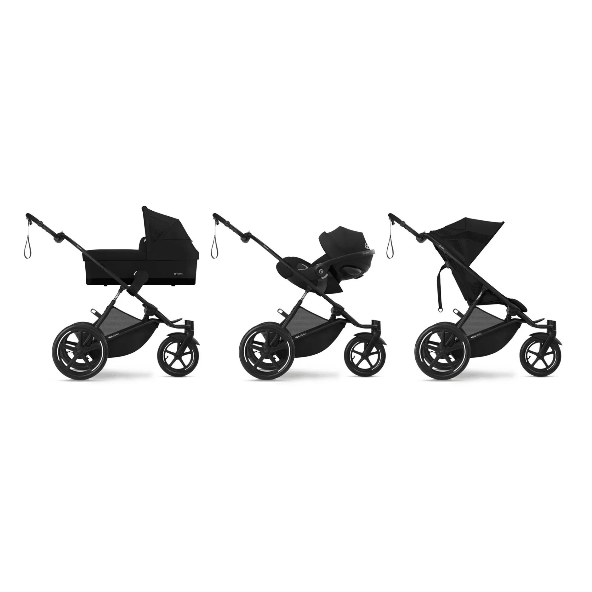 cybex Avi Spin Moon Black*Kinder Kombi-Kinderwagen