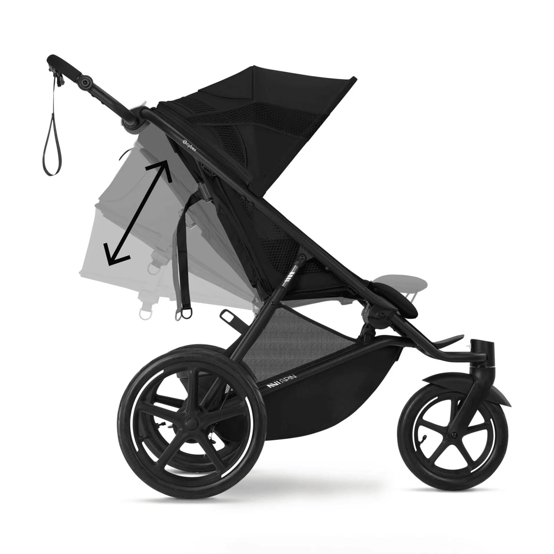 cybex Avi Spin Moon Black*Kinder Kombi-Kinderwagen