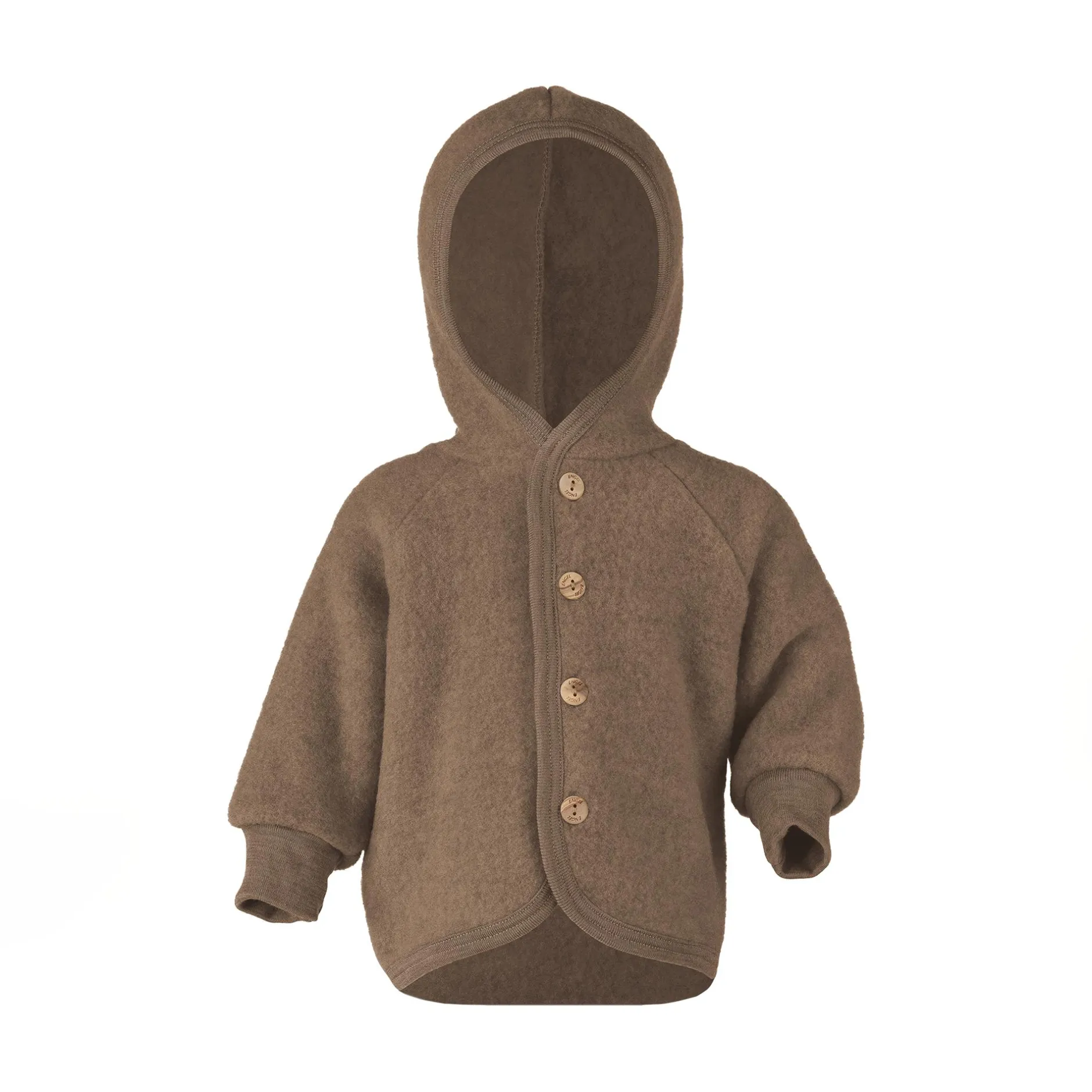 ENGEL Baby Kapuzenjacke Walnuss Melange* Jacken