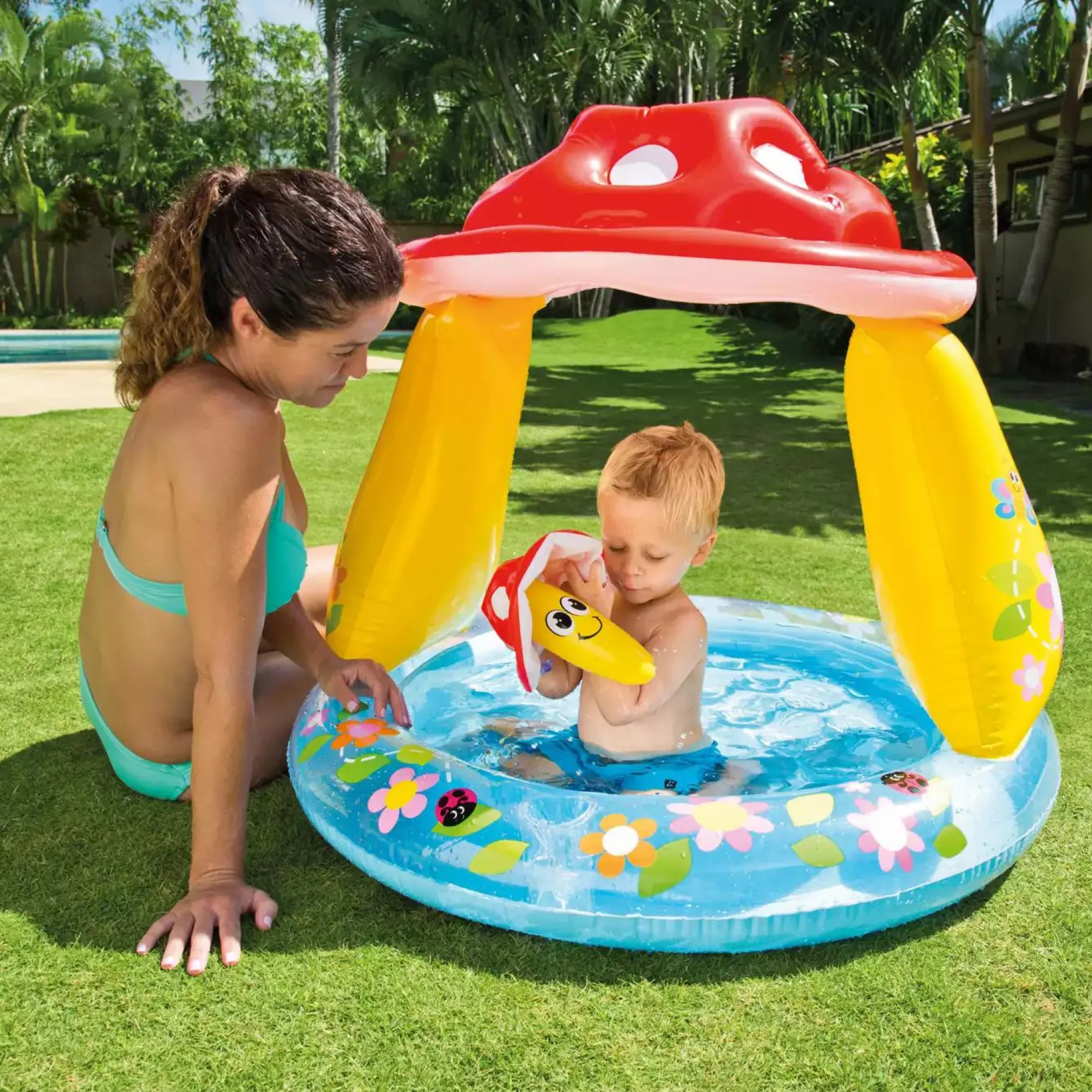 INTEX Baby Pool Pilz 102x89cm* Planschbecken & Zubehör